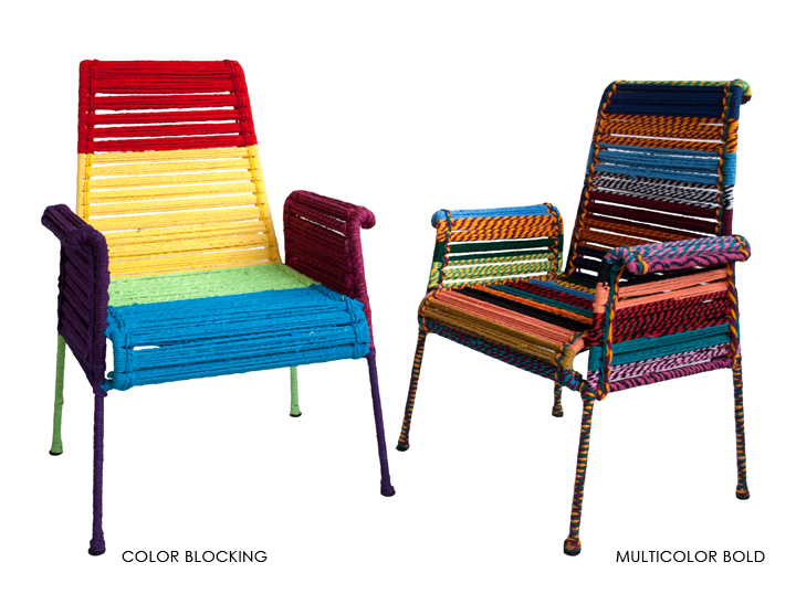 Stork Chair High Multicolor Katran Collection by Sahil & Sarthak
